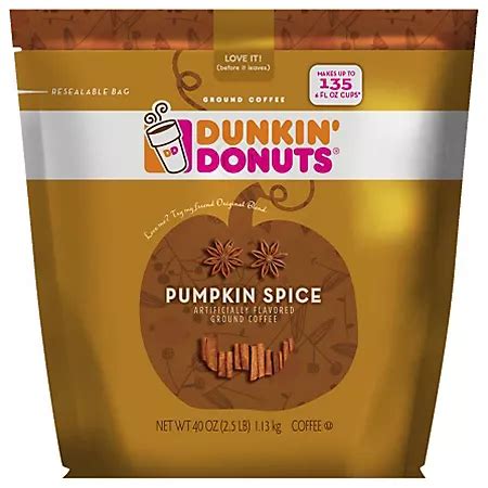 dunkin donuts pumpkin spice ground coffee|dunkin donuts decaf ground coffee.